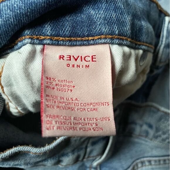 Revice Uptown Roadtrip Distressed Medium Wash Super High Rise Jeans (Size: 27) - Picture 8 of 16